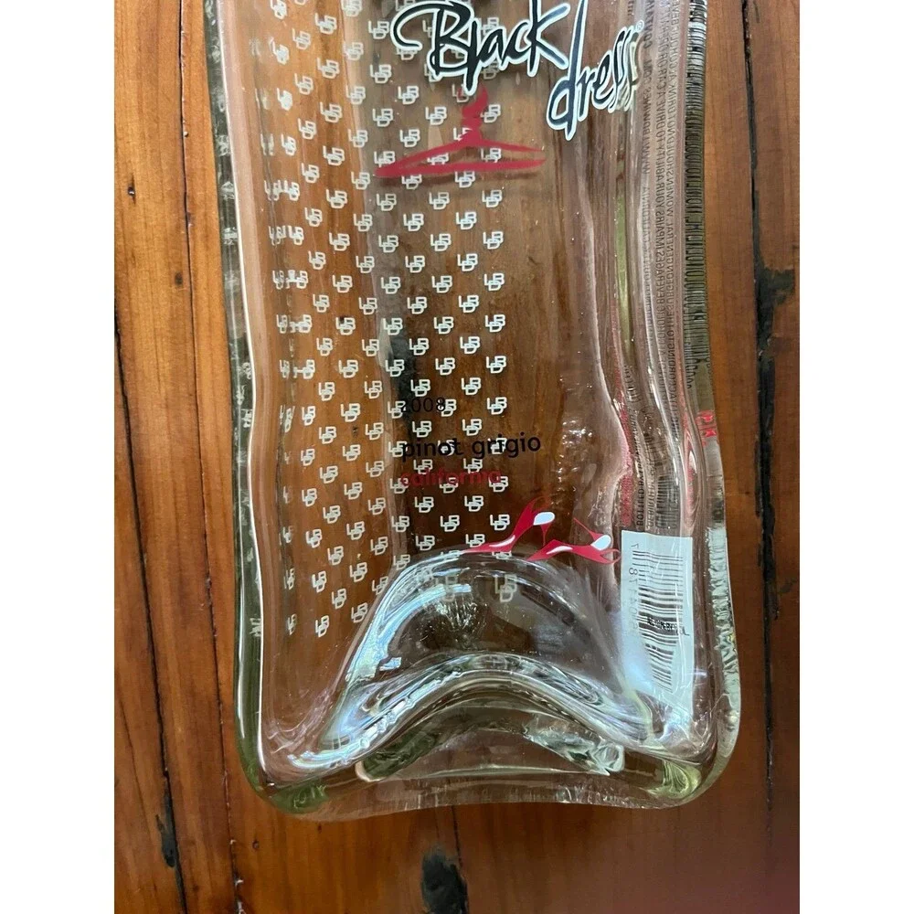 Melted Wine Bottle “Little Black Dress” spoon rest